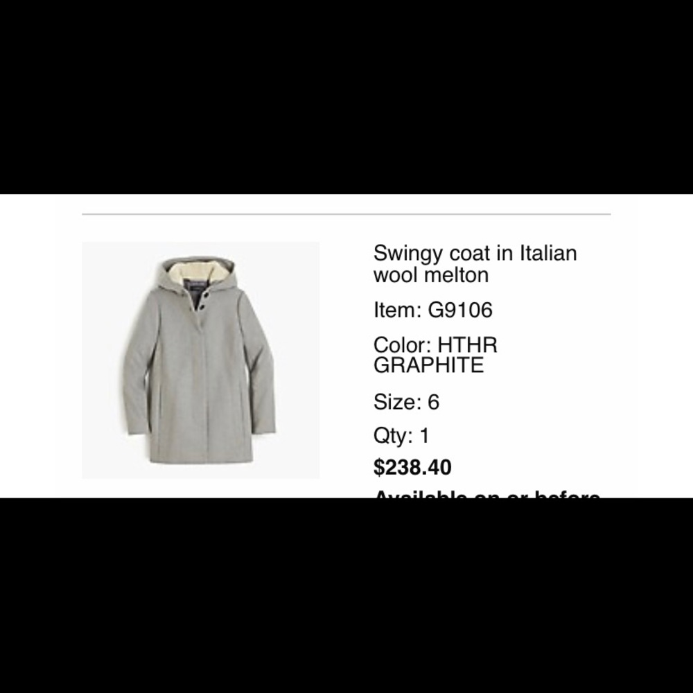 Swingy coat in Italian wool